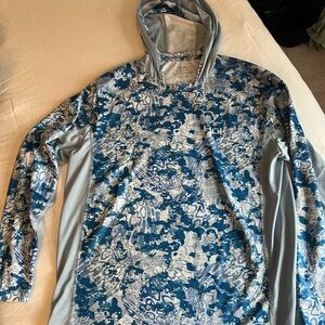 Huk Oceanic Camo Performance Hoodie